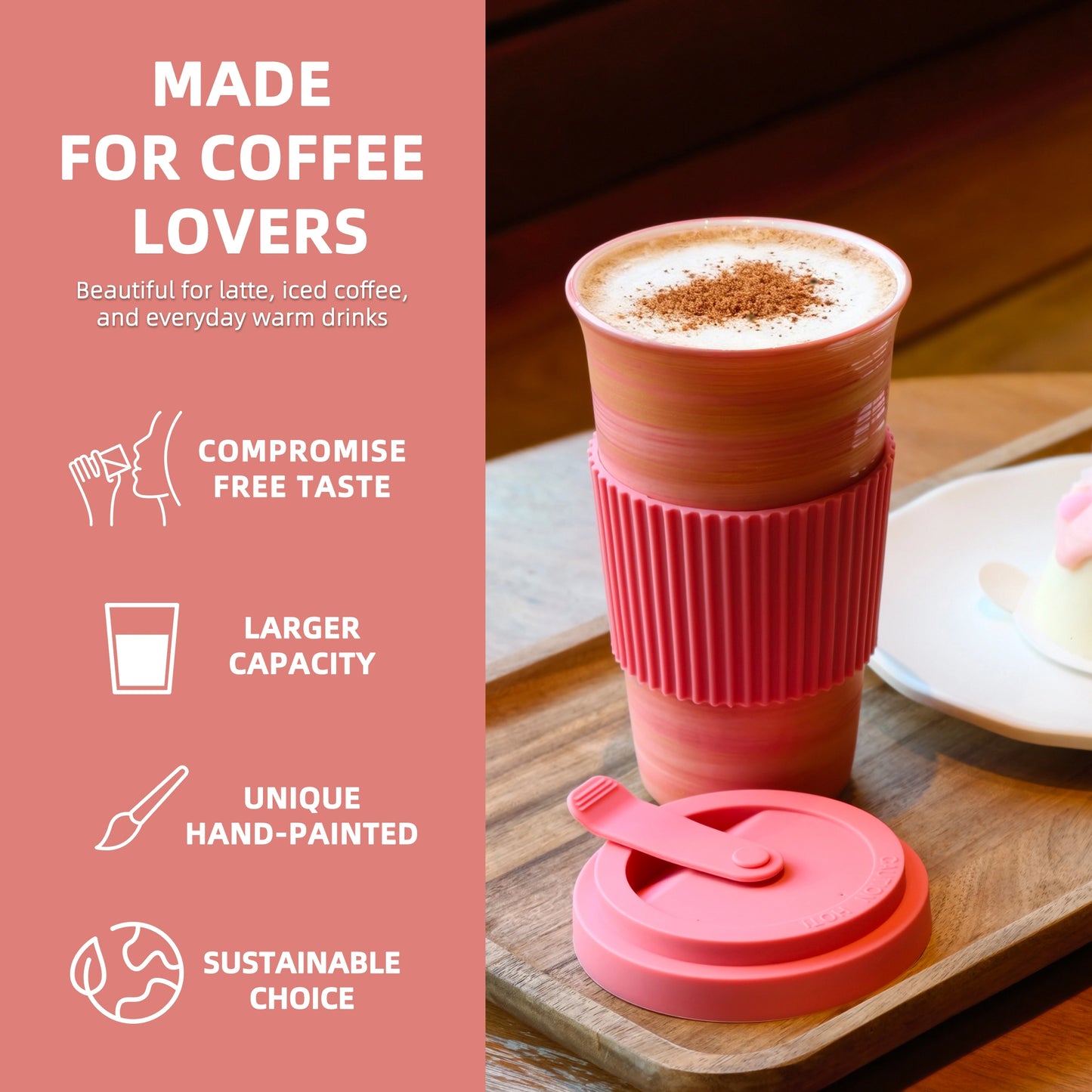 Travel Mug-Blush Petal (Pink)