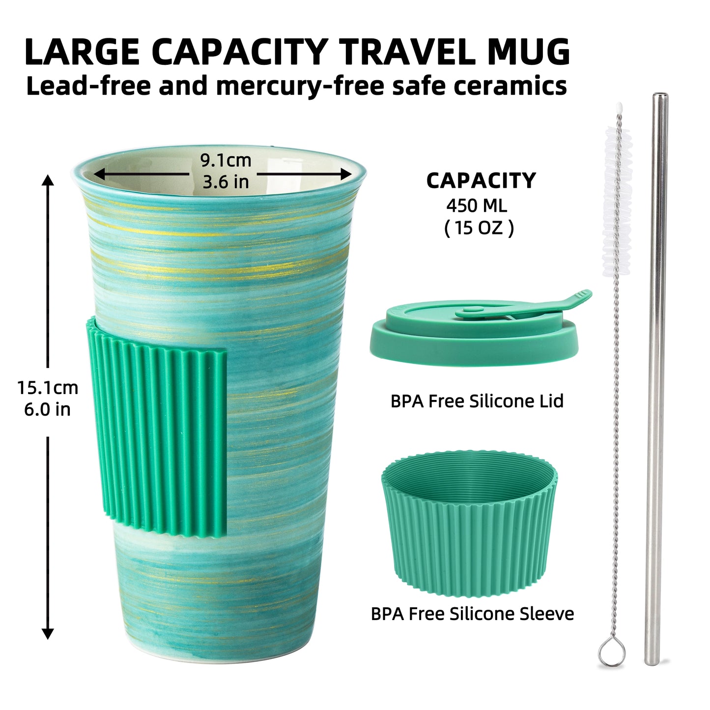 Travel Mug-Sage Mist (Lt.Green)