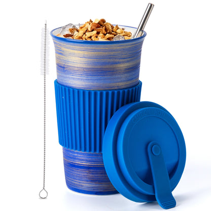 Travel Mug-Ocean Haze (Navy Blue)