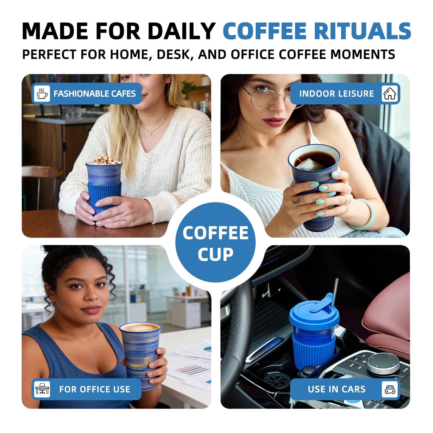 Travel Mug-Ocean Haze (Navy Blue)