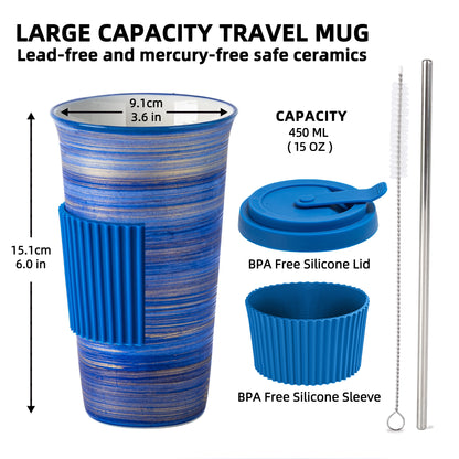 Travel Mug-Ocean Haze (Navy Blue)