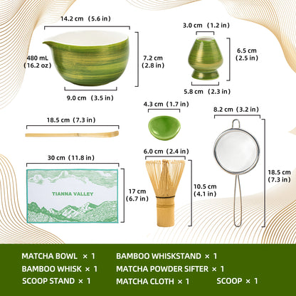 Matcha Set Forest Moss (Dk.Green)